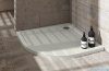 Schedpol Caspar New brodzik półokrągły + syfon 80x80cm Cement Stone 3.2333/CT/ST